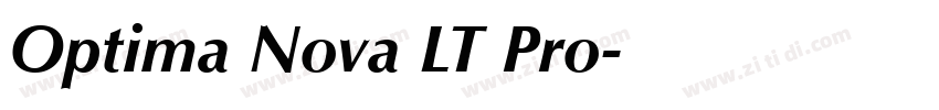Optima Nova LT Pro字体转换